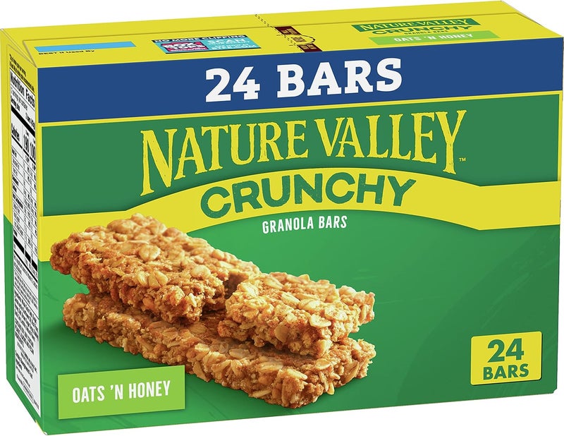 Nature Valley Crunchy Granola Bars, Oats 'n Honey, 17.88 oz, 24 Bars - Image 1